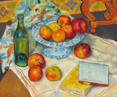 Ron Blumberg, Still Life with Apples, oil on canvas