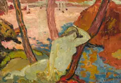 François Quelvée, Crépuscule à Santa Lucia, 1948, oil on canvas