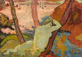 François Quelvée, Crépuscule à Santa Lucia, 1948, oil on canvas
