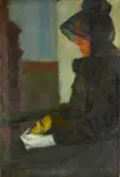 Conrad Felixmüller, Hessisches Bauernmädchen in Kirchentracht
