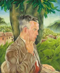 Arthur Goetz, Männerbildnis (Will Grohmann?), 1927, Öl auf Leinwand