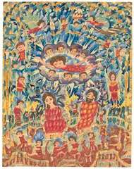 Paul Goesch, Mariä Empfängnis, 1920, Aquarell und Bleistift auf Papier