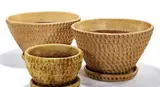 Stan Bitters, Pair of thumb pots with catch trays
