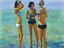 Shirl Goedike, Cagnes (Three Bathers), 1965, Oil on canvas