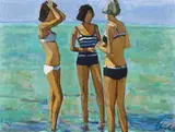 Shirl Goedike, Cagnes (Three Bathers), 1965, Oil on canvas