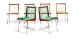 California Modern, Group of string chairs (6), c. 1958, Cal Fab