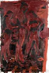 Roger Herman, Orange, 1981, Acrylic on paper