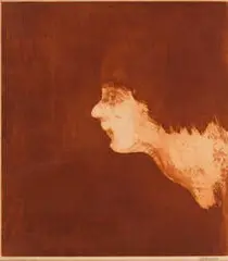 John Paul Jones, Red Lady, c. 1968, Lithograph