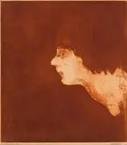 John Paul Jones, Red Lady, c. 1968, Lithograph
