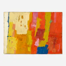 Untitled by George Morrison, c. 1955, oil on canvas, sold Oct 2020