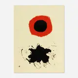 Adolph Gottlieb, Red Halo - White Ground