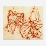 Mercedes Matter, Two Seated Nudes