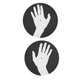 Christian Marclay, slipmats, pair, 2005, printed felt