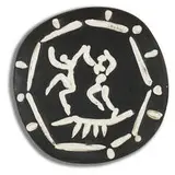 untitled (plate) by Pablo Picasso, c. 1965, glazed stoneware, sold Sep 2009