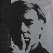 Andy Warhol, Self-Portrait, 1967, screenprint on silver-coated paper