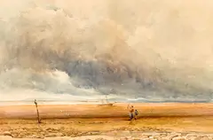 Charles S. Millard, Coastal Clouds, watercolor on paper