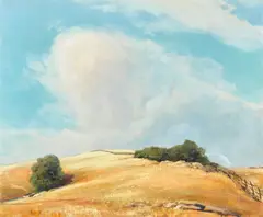 Clyde Scott, Field Landscape, oil on canvas