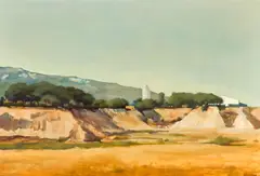 Jean-Pierre Stauffer, Carriere près de Martigues, oil on canvas