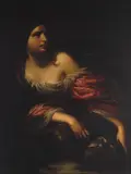 Simone Pignoni, Salome with the head of Saint John the Baptist, oil on canvas