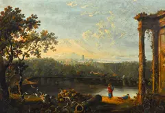 Hadrian's Villa, Tivoli by Richard Wilson, oil on canvas, offered May 2022