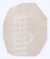 Sergej Jensen, Ohne Titel, 2004, Bleichmittel auf Jute