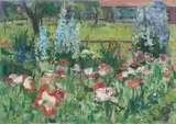 Arnold Balwé, Garten mit Mohn