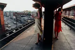 Bruce Davidson, Aus der Serie „Subway, 1980, 4 C-Prints, 2005. Je Fujicolor-Crystal-Archive-Papier