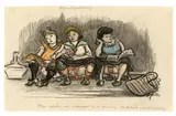 Abendzeitung by Heinrich Zille, Farbkreide und Kohle auf Papier, sold Jul 2020