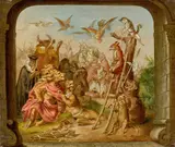 Wilhelm von Kaulbach, Die Tiere richten Reineke Fuchs, Um 1841, Öl auf Leinwand
