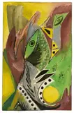 Ernst Wilhelm Nay, Waldgeist, 1948, Gouache über Bleistift auf Papier