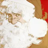 Santa Claus“ (from ‘MYTHS’ SERIES) by Andy Warhol, 1981, Farbserigrafie mit „diamond dust“ auf Lenox- Museumskarton, sold Dec 2020