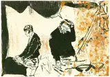 Neo Rauch, Ohne Titel, 2005, Tuschestift und Öl auf Papier