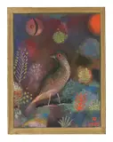 Hans Reichel, Vogeltraum“ („Nächtliches Vogelbildchen“), 1929, Aquarell und Gouache auf Bütten, auf Karton aufgezogen