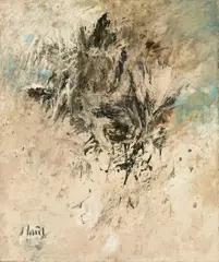 Winfred Gaul, O.T., 1956, Öl und Dispersion auf Leinwand