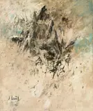 Winfred Gaul, O.T., 1956, Öl und Dispersion auf Leinwand