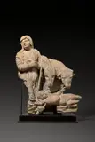 Fragment der Geburt Christi by „Maestro degli angeli cantori“ oder des „Maestro del Madonna del topo", Terrakotta, Reste einer Farbfassung, sold Nov 2015