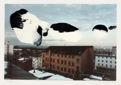 Kassel by Gerhard Richter, 1992, Öl über Farboffset, auf weißen Karton montiert, sold Jun 2015