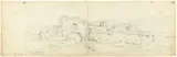 Friedrich Preller d. Ä., Skizzenbuch aus Olevano und Rom, 1860, Mauvefarbener Orig.- Leinenband mit Bleistiftzeichnungen auf 37 (von 42) Blatt Papier