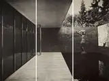 Barcelona Pavilion 1929 photomural by Ludwig Mies van der Rohe, 1929, Photomural mounted on board, sold Oct 2010