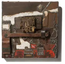 John Outterbridge, Strange Fruit (Containment Series), c. 1969, Metal assemblage