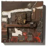 John Outterbridge, Strange Fruit (Containment Series), c. 1969, Metal assemblage