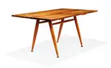 Dining table and four chairs by George Nakashima, c. 1954, Studio, sold Oct 2010