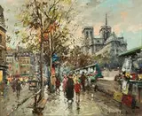 Antoine Blanchard, Untitled (Paris Scene)