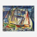 Vaclav Vytlacil, Sailboats, Martha's Vineyard