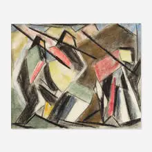 Joseph Meierhans, Untitled, charcoal and pastel on paper
