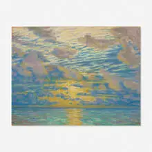 William Samuel Horton, Setting Sun, pastel on paper