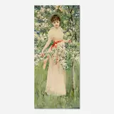Hamilton Hamilton, Woman with Flowering Tree, watercolor on paper