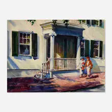 Charles Mahoney, Nantucket’s Antiques, watercolor on paper