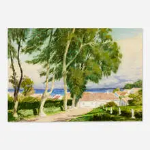 Albert Sheldon Pennoyer, Bright Day, c.1930, watercolor on paper