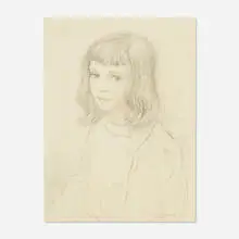 Albert Edward Sterner, Olivia, Newport, Rhode Island, 1911, graphite and crayon on paper